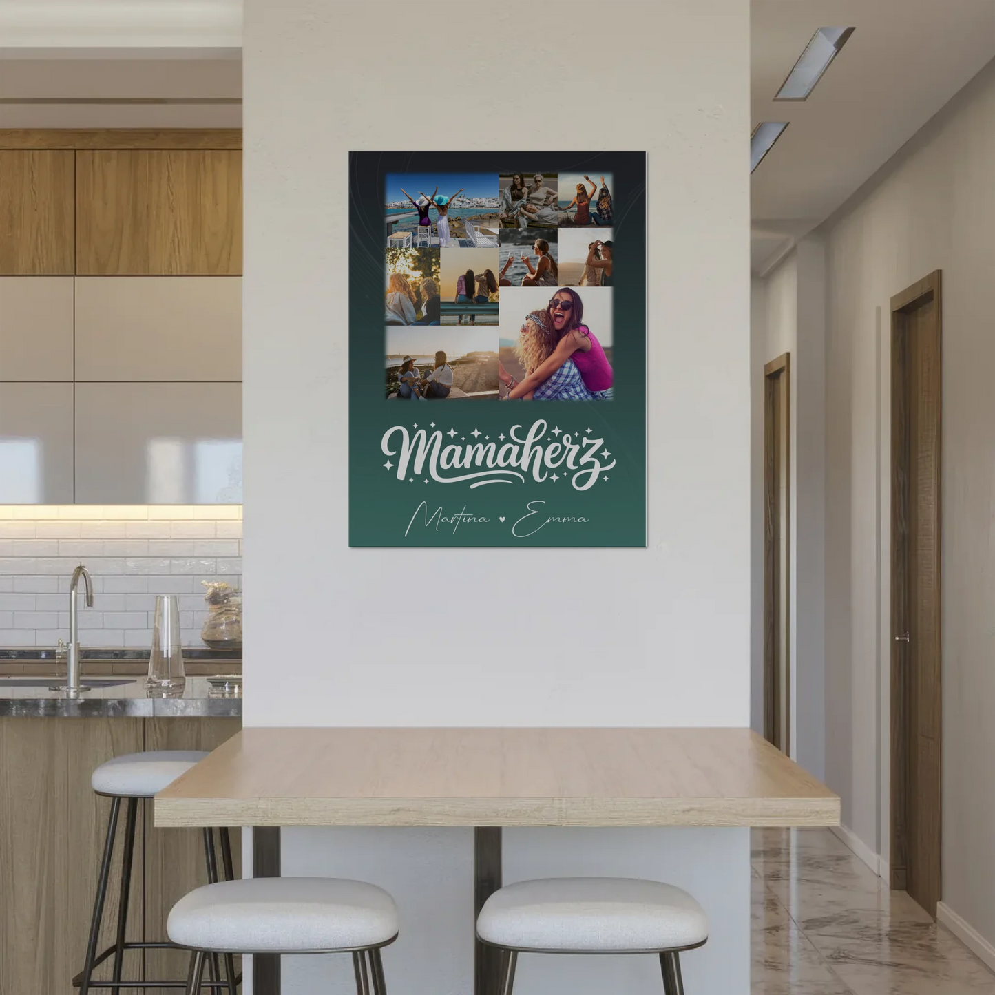 Personalisierte Mama Plakat Fotoboard mit 9 Fotos – Perfektes Geschenk für Mütter 8