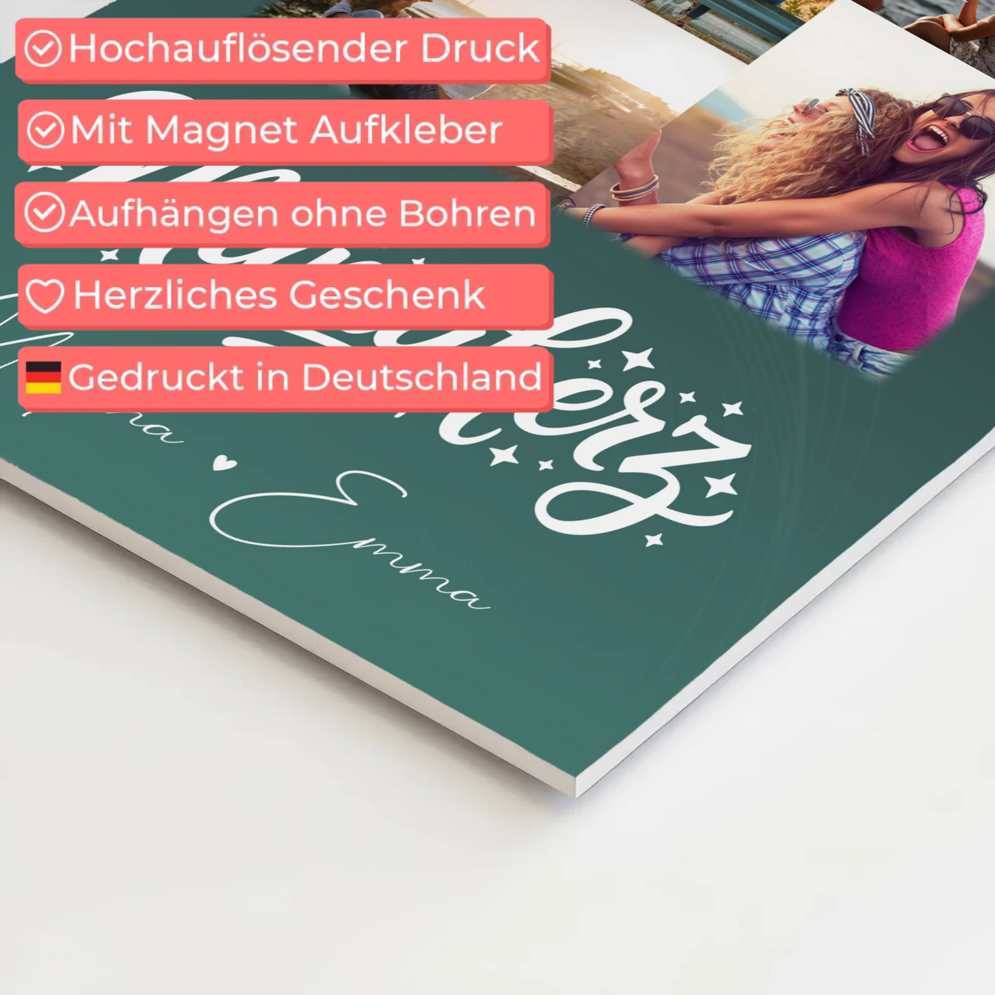 Personalisierte Mama Plakat Fotoboard mit 9 Fotos – Perfektes Geschenk für Mütter 10