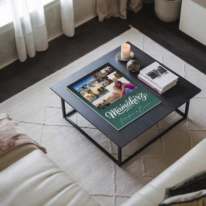 Personalisierte Mama Plakat Fotoboard mit 9 Fotos – Perfektes Geschenk für Mütter