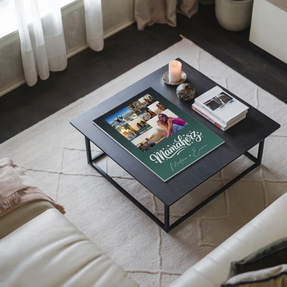 Personalisierte Mama Plakat Fotoboard mit 9 Fotos – Perfektes Geschenk für Mütter