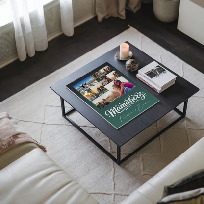Personalisierte Mama Plakat Fotoboard mit 9 Fotos – Perfektes Geschenk für Mütter