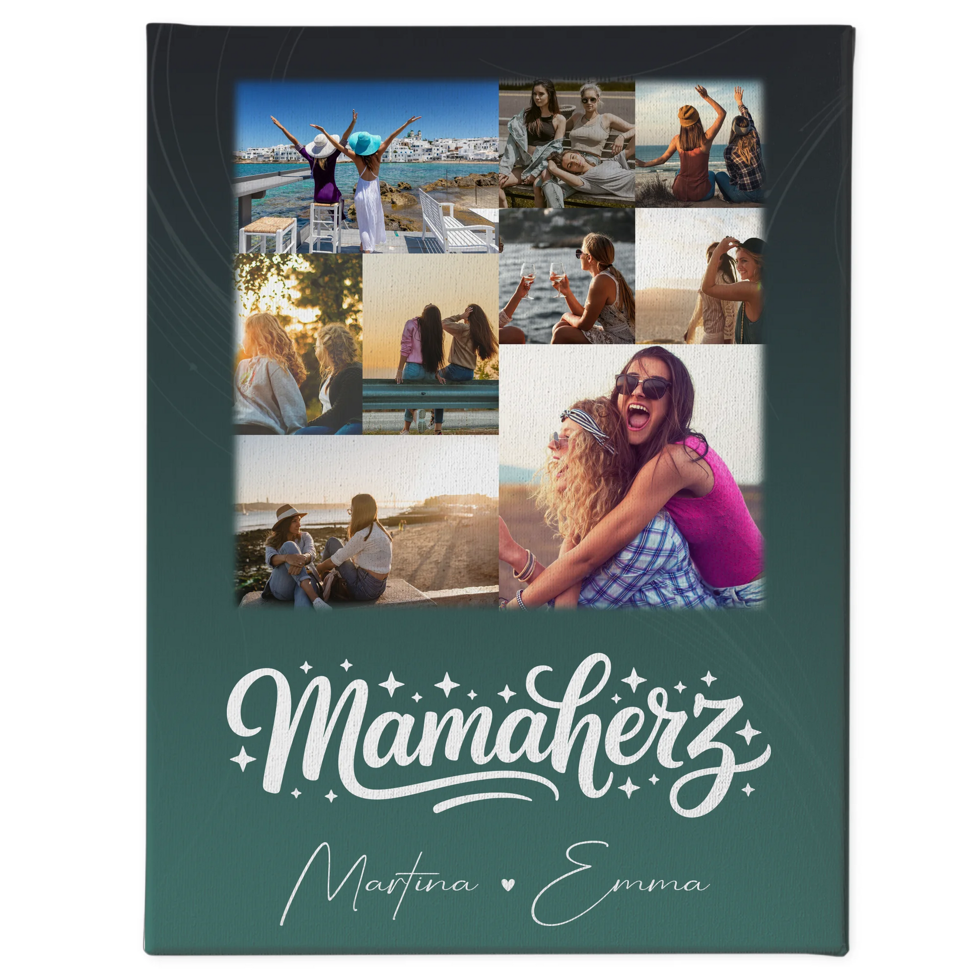 Personalisierte Mama Leinwand mit 9 Fotos – Perfektes Geschenk für Mütter 1