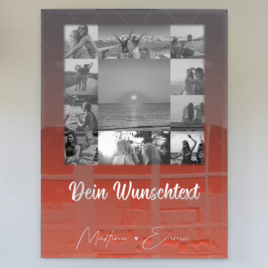 Mama Plakat Acrylglas Bild mit 11 Fotos Wunschtext Einfach mal Danke sagen