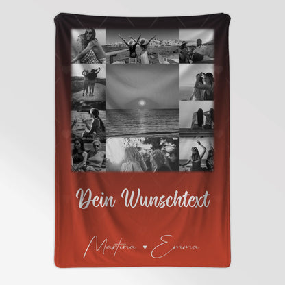 Kuscheldecke Für Mama mit 11 Fotos Wunschtext Einfach mal Danke sagen 7