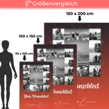 Kuscheldecke Für Mama mit 11 Fotos Wunschtext Einfach mal Danke sagen 5