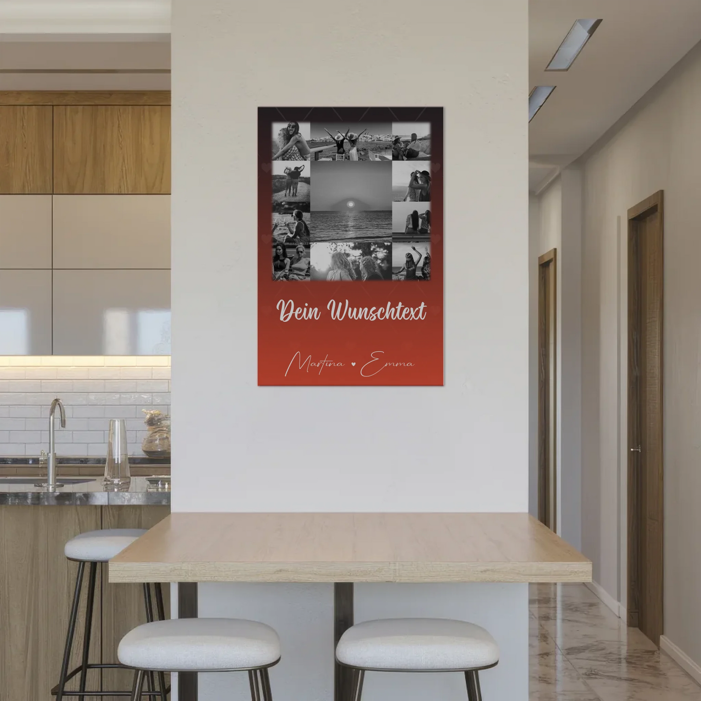 Mama Plakat Fotoboard mit 11 Fotos Wunschtext Einfach mal Danke sagen 2
