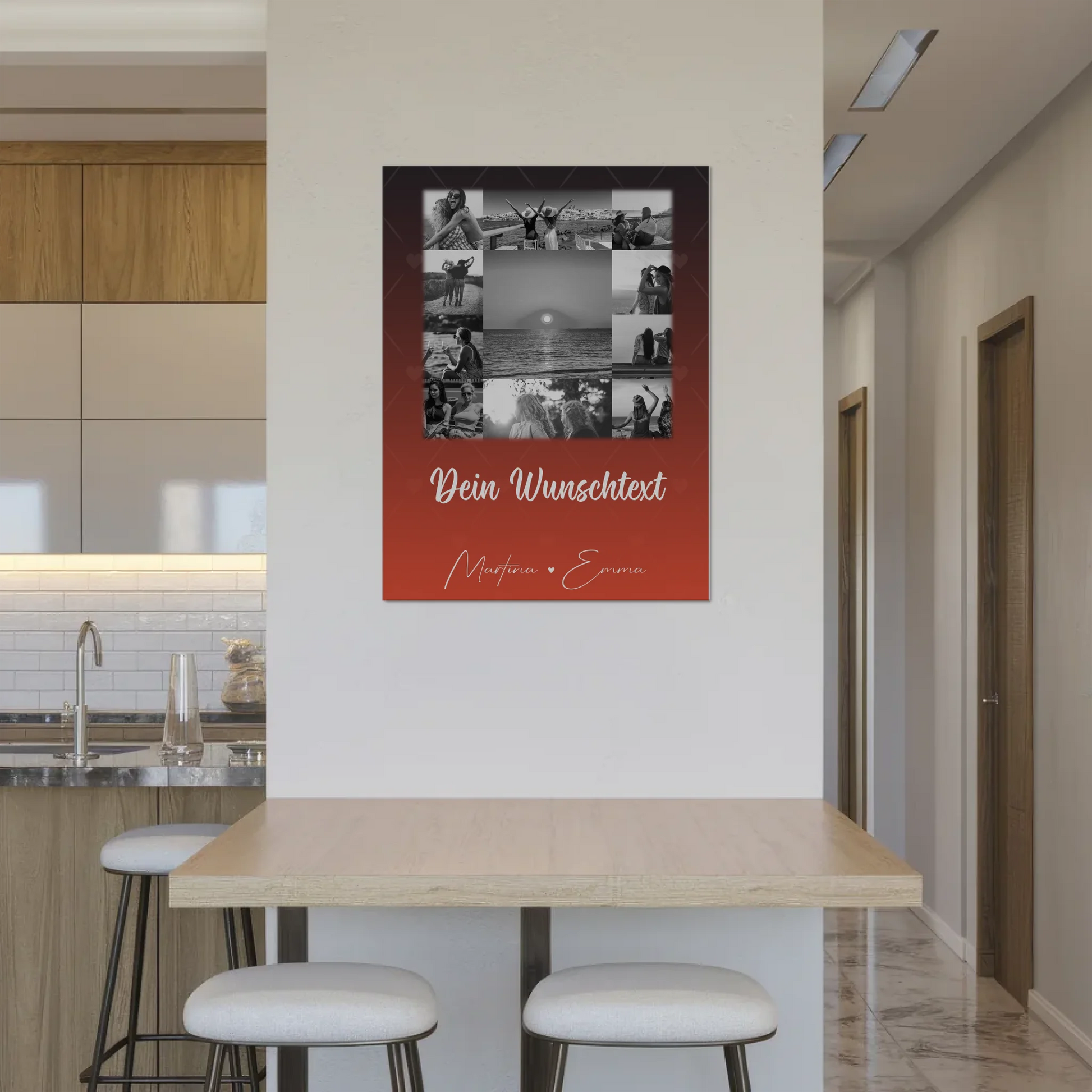 Mama Plakat Fotoboard mit 11 Fotos Wunschtext Einfach mal Danke sagen 8