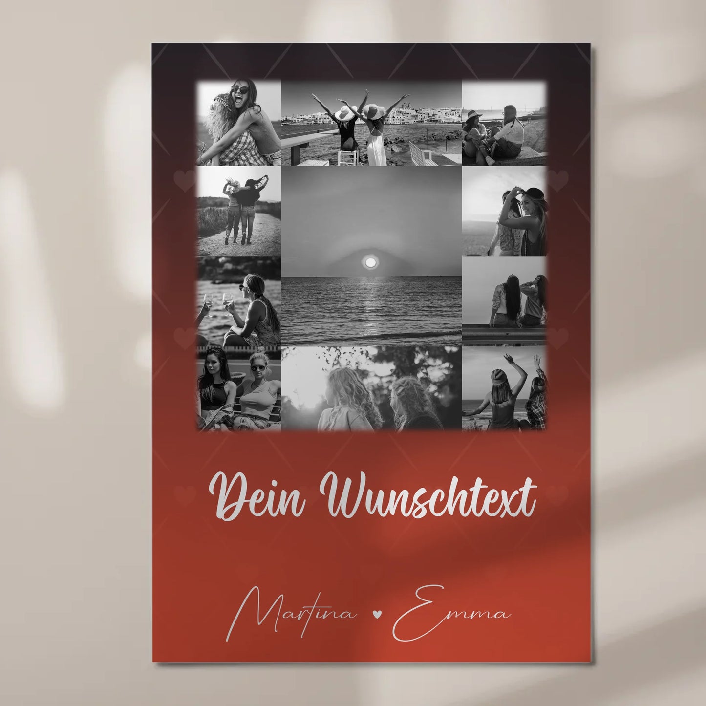 Mama Plakat Fotoboard mit 11 Fotos Wunschtext Einfach mal Danke sagen 7