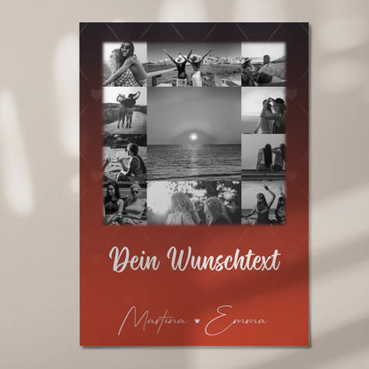 Mama Plakat Fotoboard mit 11 Fotos Wunschtext Einfach mal Danke sagen 7