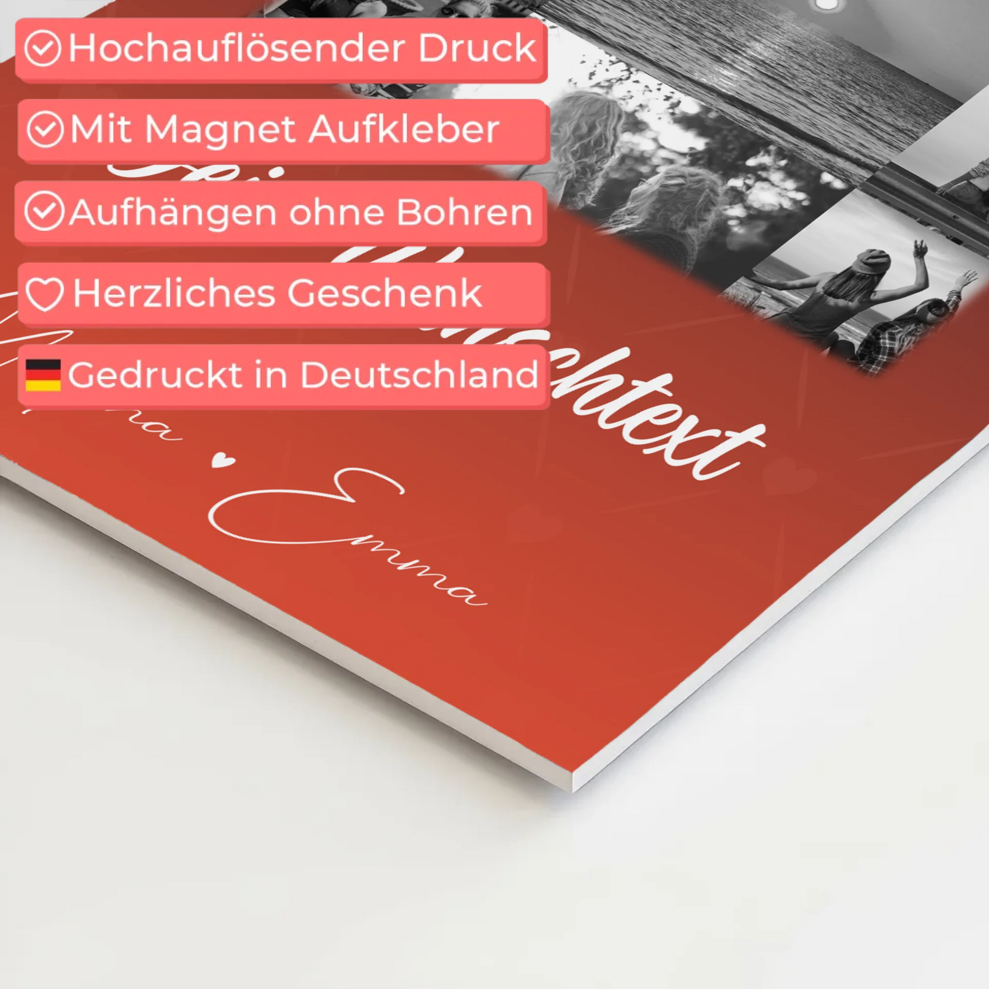Mama Plakat Fotoboard mit 11 Fotos Wunschtext Einfach mal Danke sagen 10