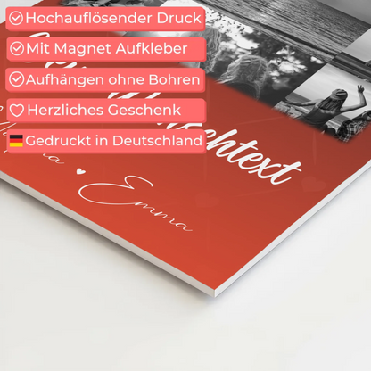 Mama Plakat Fotoboard mit 11 Fotos Wunschtext Einfach mal Danke sagen