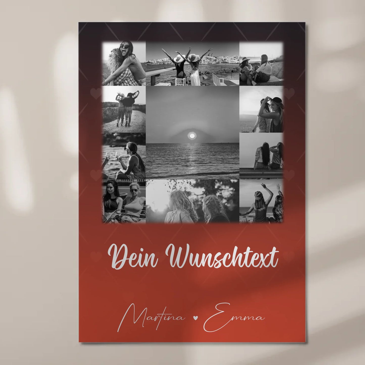 Mama Plakat Fotoboard mit 11 Fotos Wunschtext Einfach mal Danke sagen