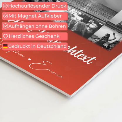 Mama Plakat Fotoboard mit 11 Fotos Wunschtext Einfach mal Danke sagen