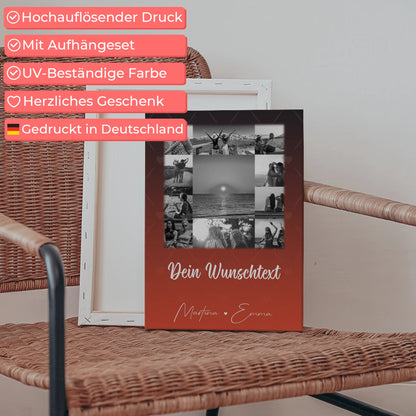 Mama Leinwand mit 11 Fotos Wunschtext Personalisiertes Geschenk Einfach mal Danke sagen 5