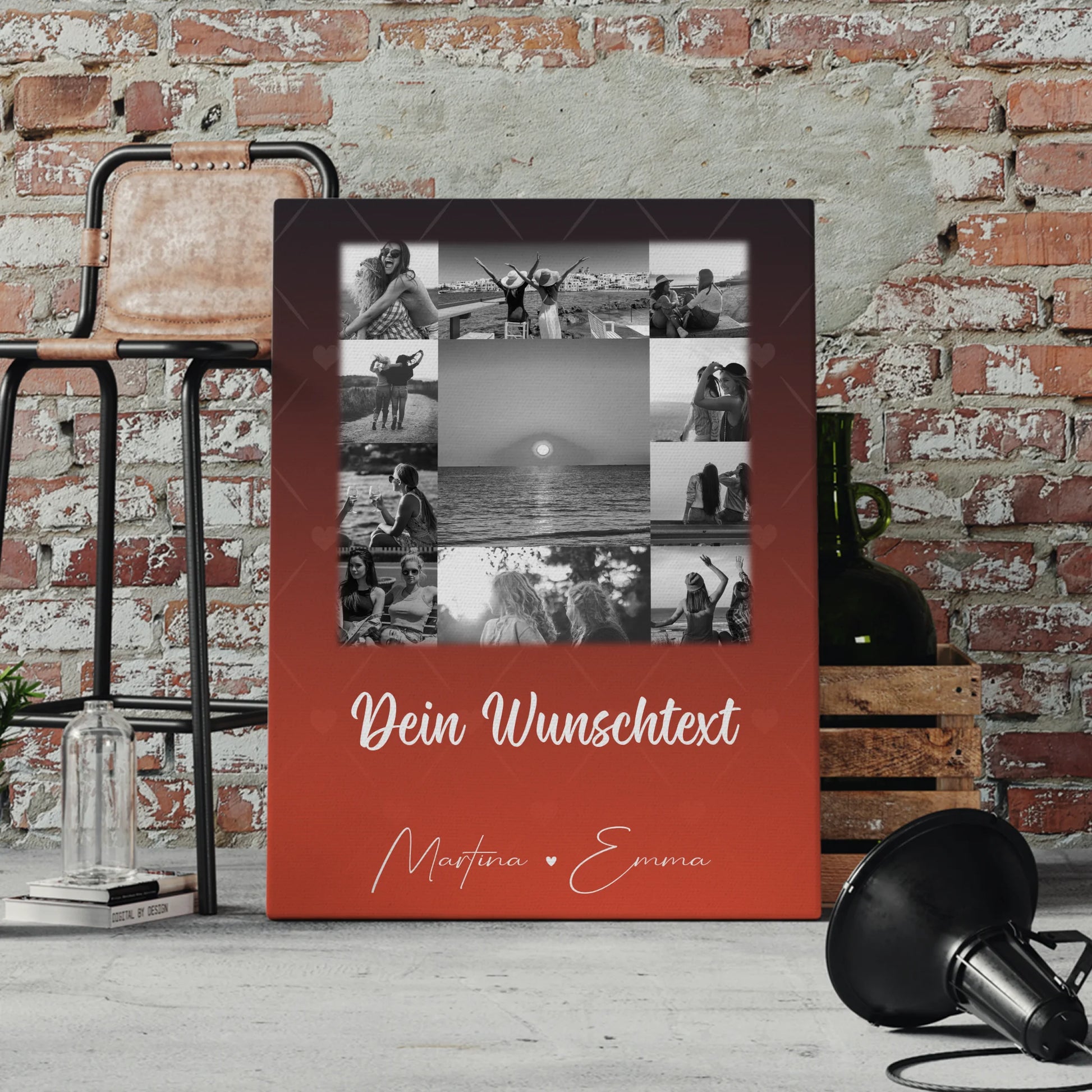 Mama Leinwand mit 11 Fotos Wunschtext Personalisiertes Geschenk Einfach mal Danke sagen 4