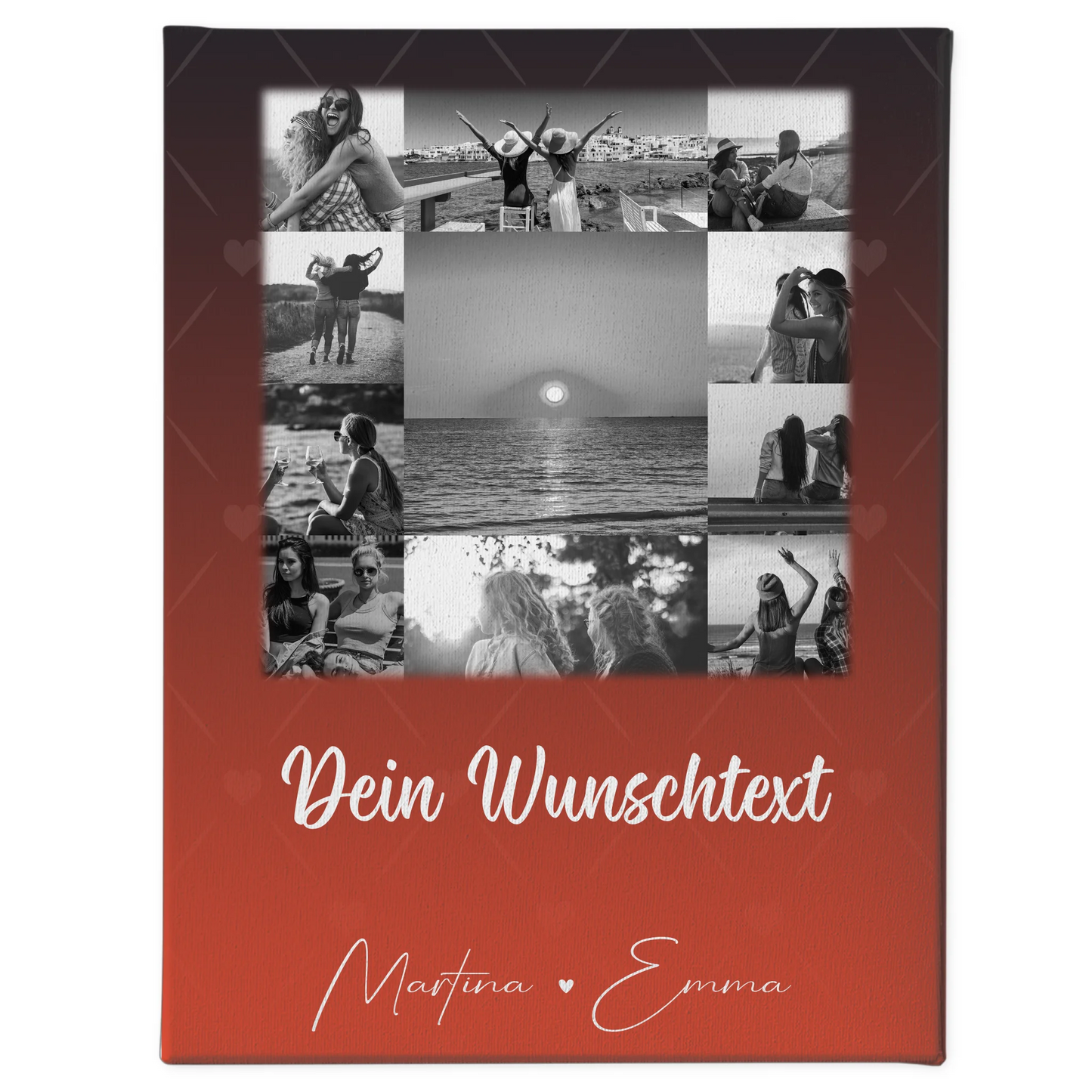 Mama Leinwand mit 11 Fotos Wunschtext Personalisiertes Geschenk Einfach mal Danke sagen 1