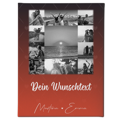 Mama Leinwand mit 11 Fotos Wunschtext Personalisiertes Geschenk Einfach mal Danke sagen 1