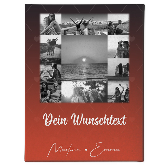 Mama Leinwand mit 11 Fotos Wunschtext Personalisiertes Geschenk Einfach mal Danke sagen 1