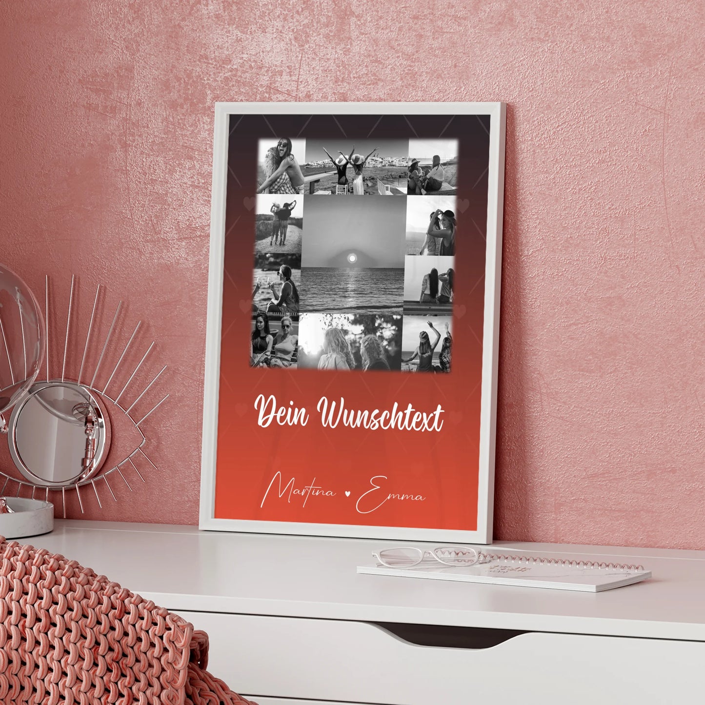 Poster Mama Tochter 11 Fotos und Wunschtext Einfach mal Danke sagen