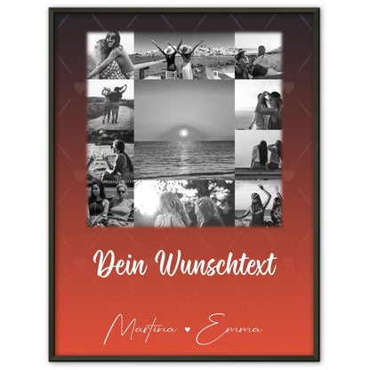 Poster Mama Tochter 11 Fotos und Wunschtext Einfach mal Danke sagen