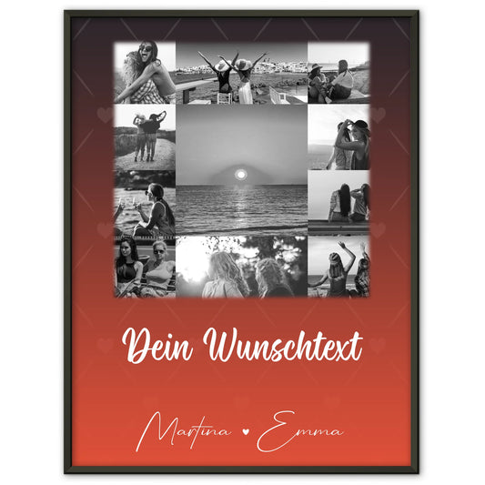 Poster Mama Tochter 11 Fotos und Wunschtext Einfach mal Danke sagen