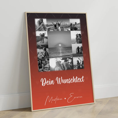 Poster Mama Tochter 11 Fotos und Wunschtext Einfach mal Danke sagen