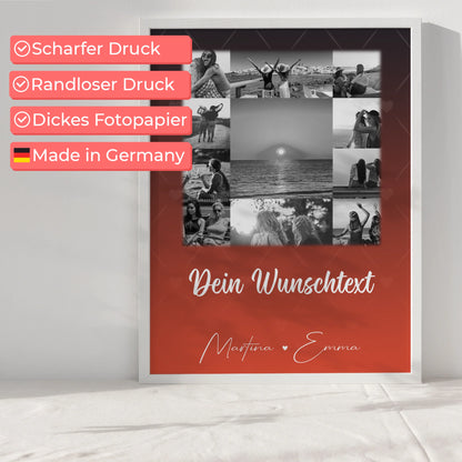 Poster Mama Tochter 11 Fotos und Wunschtext Einfach mal Danke sagen