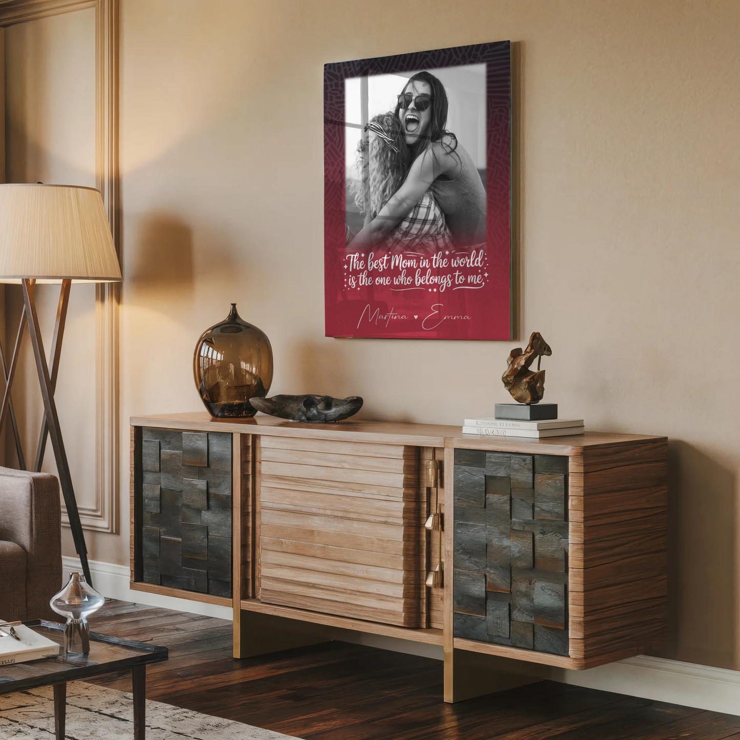 Mama Plakat mit 1 Foto Einfach so Personalisiertes Geschenk für Mama