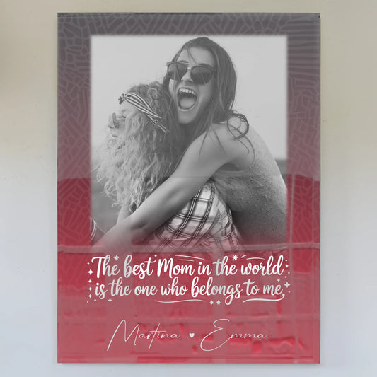 Mama Plakat mit 1 Foto Einfach so Personalisiertes Geschenk für Mama