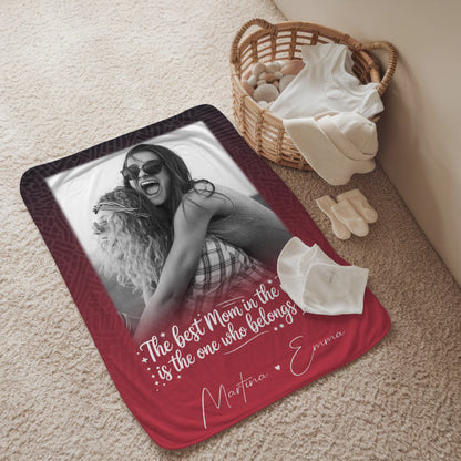 Personalisierte Mutter Tochter Decke mit 1 Foto Einfach so Perfektes Geschenk 2