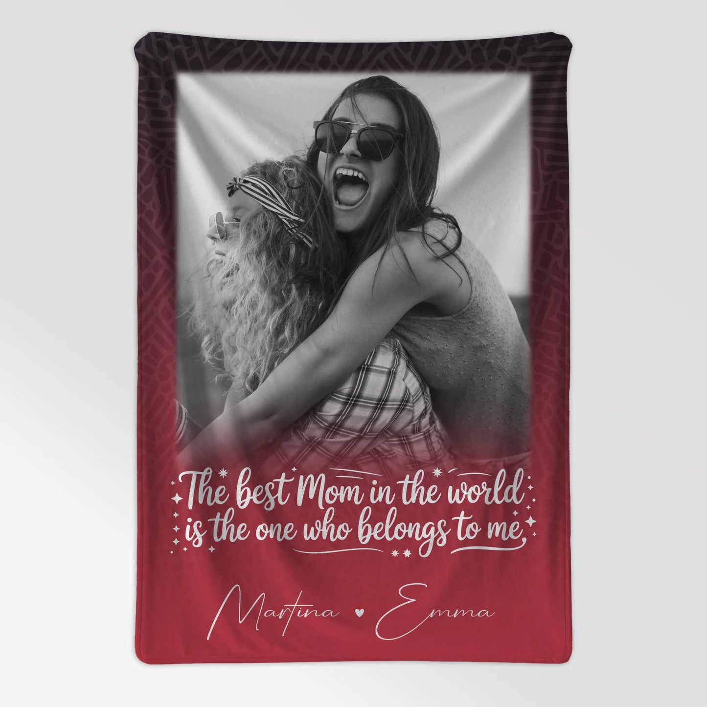 Personalisierte Mutter Tochter Decke mit 1 Foto Einfach so Perfektes Geschenk 7