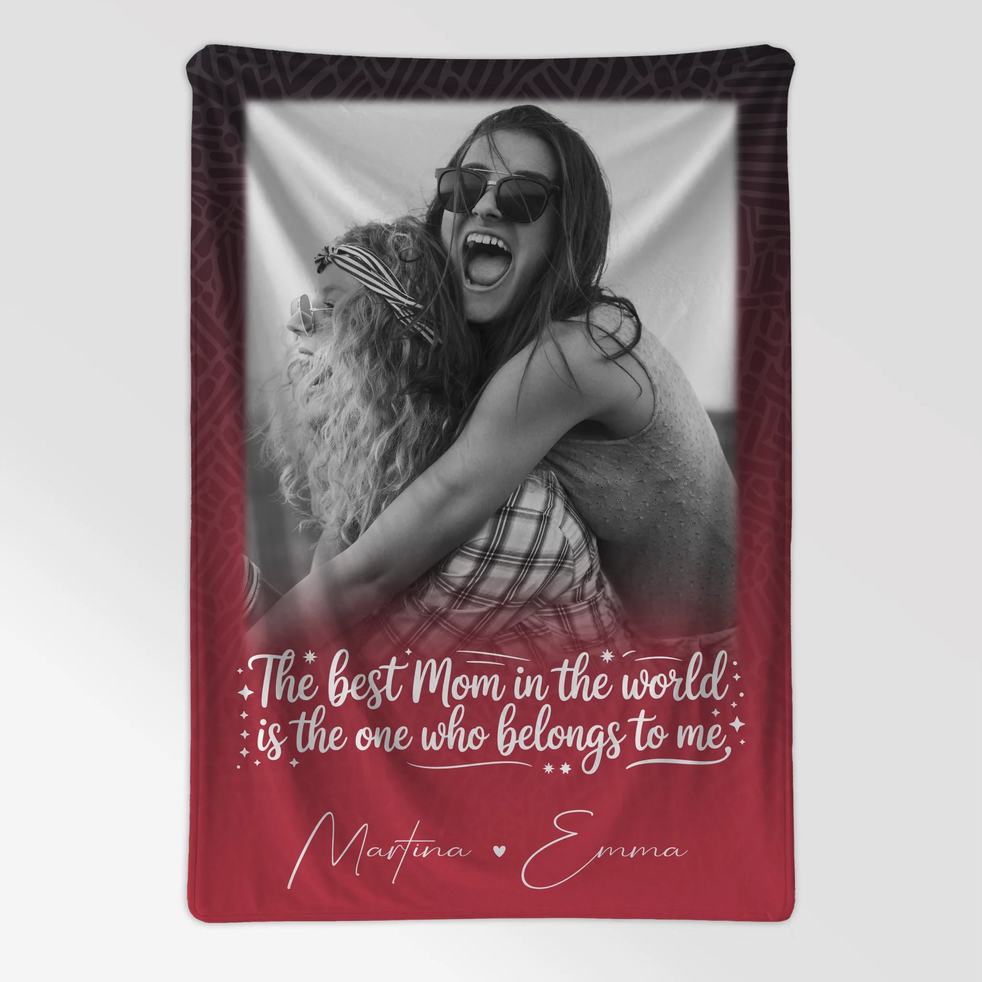 Personalisierte Mutter Tochter Decke mit 1 Foto Einfach so Perfektes Geschenk 7