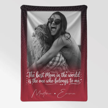Personalisierte Mutter Tochter Decke mit 1 Foto Einfach so Perfektes Geschenk 7