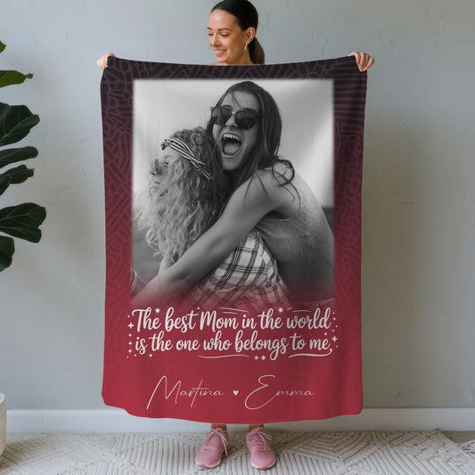 Personalisierte Mutter Tochter Decke mit 1 Foto Einfach so Perfektes Geschenk 1