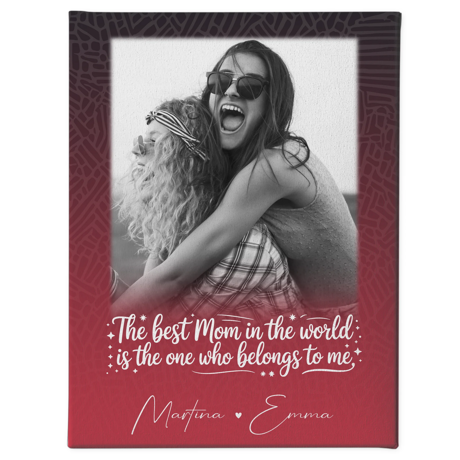Personalisierte Leinwand Für Mama mit 1 Foto Einfach so – Perfektes Geschenk 1