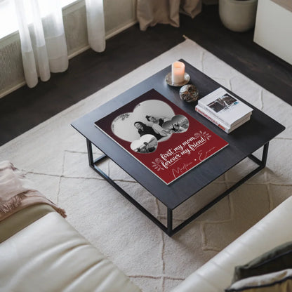 Personalisierte Mama Plakat mit 3 Herz Fotos und You are my sunshine on a cloudy day 3