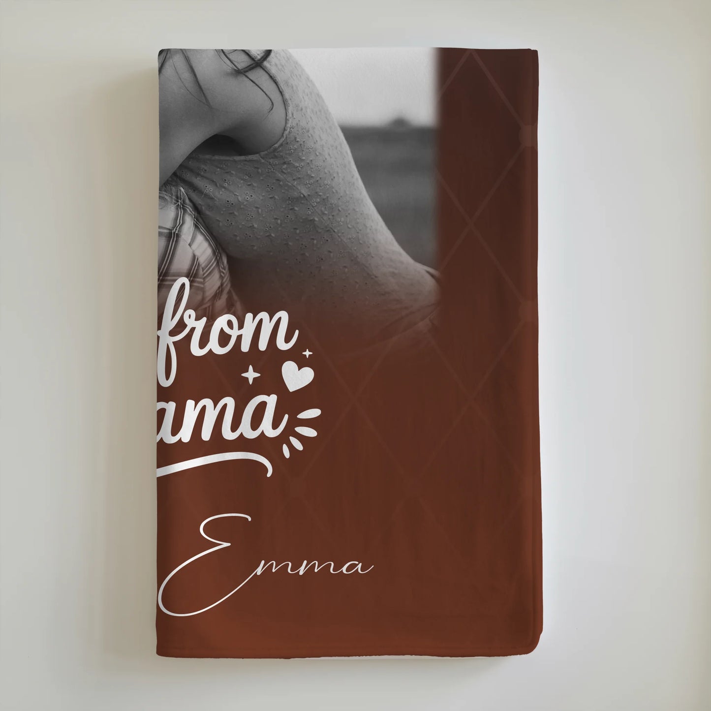 Personalisierte Mama Decke mit 3 Fotos und Der Grund warum ich lächle Geschenk für Mama 6