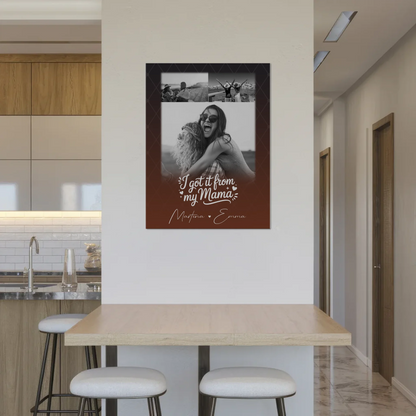 Personalisierte Mama Plakat mit 3 Fotos Der Grund warum ich lächle Geschenkidee für Mütter