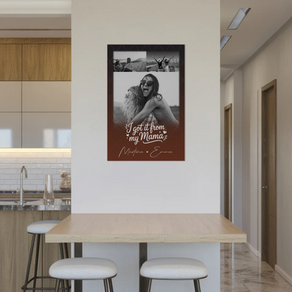 Personalisierte Mama Plakat mit 3 Fotos Der Grund warum ich lächle Geschenkidee für Mütter