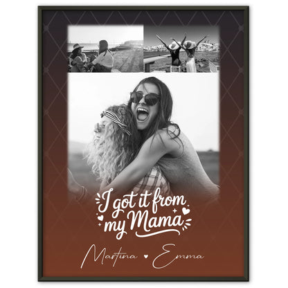 Poster Für Mama personalisiert mit 3 Fotos Der Grund warum ich lächle Geschenkidee