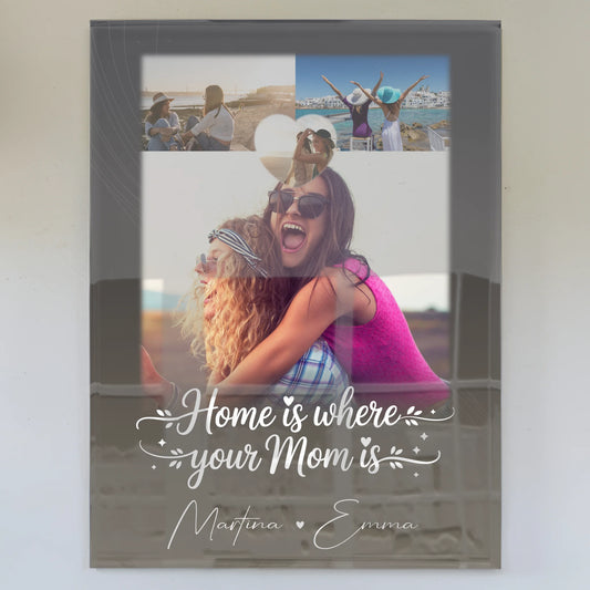 Mama Plakat Acrylglas Bild mit 3 Fotos und Herz Foto Allerbeste Perfekte Person