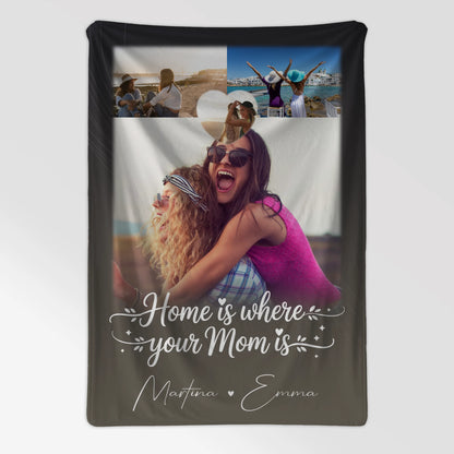 Decke Mit Namen 3 Fotos und 1 Herz Foto Allerbeste Perfekte Person personalisiertes Geschenk 7