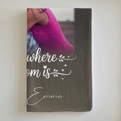 Decke Mit Namen 3 Fotos und 1 Herz Foto Allerbeste Perfekte Person personalisiertes Geschenk 6