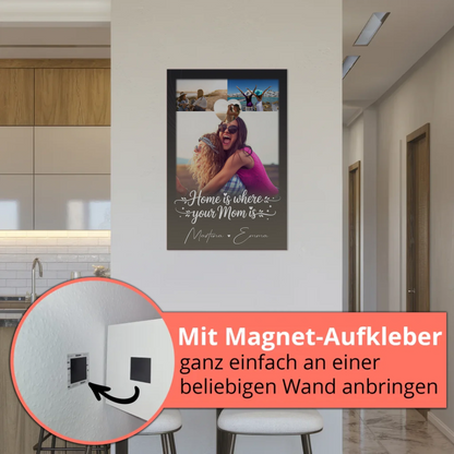 Mama Plakat Fotoboard mit 3 Fotos und 1 Herz Foto Allerbeste Perfekte Person 5
