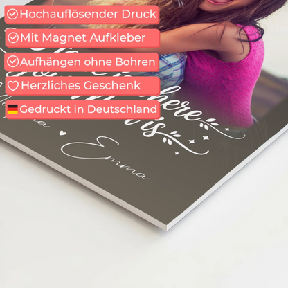 Mama Plakat Fotoboard mit 3 Fotos und 1 Herz Foto Allerbeste Perfekte Person