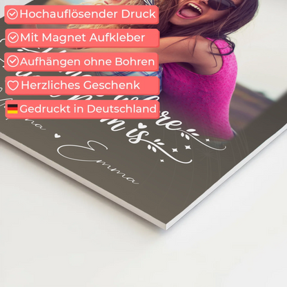 Mama Plakat Fotoboard mit 3 Fotos und 1 Herz Foto Allerbeste Perfekte Person