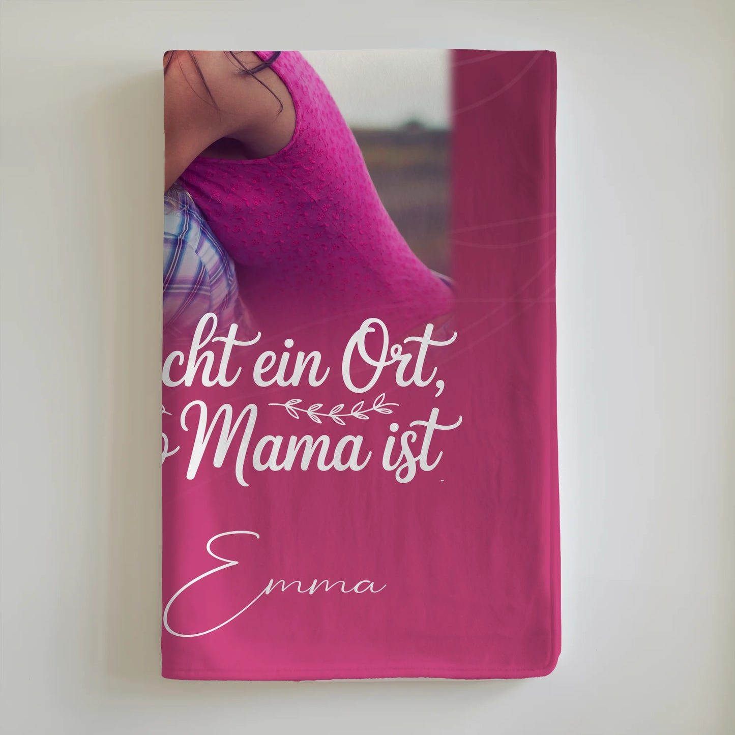 Personalisierte Namensdecke mit 4 Fotos und 1 Herz Foto Du bist cool ich bin cool passt 6