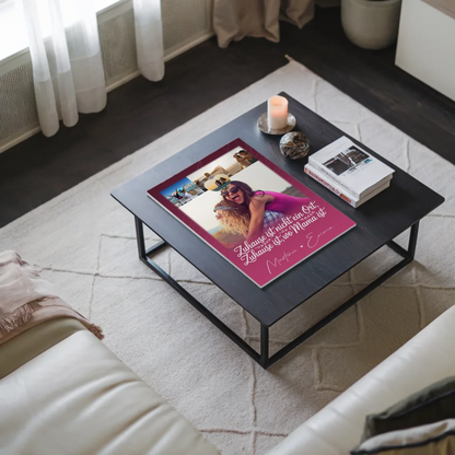Mama Plakat mit 4 Fotos und 1 Kleines Herz Foto Du bist cool ich bin cool passt perfekt zum personalisierten Geschenk