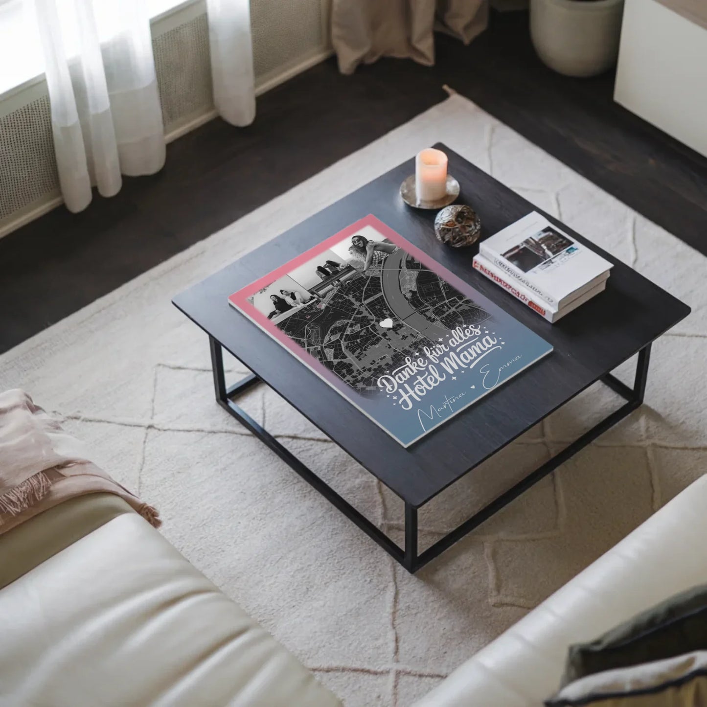 Mama Plakat mit 4 Fotos und Karte Personalisierte Geschenkidee Einfach mal Danke sagen 3