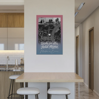Mama Plakat mit 4 Fotos und Karte Personalisierte Geschenkidee Einfach mal Danke sagen